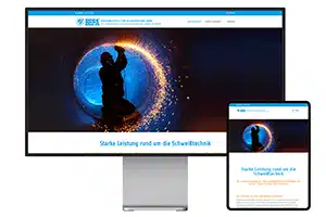 Webseite der BEFA Beratungsstelle für Autogentechnik GmbH wird mit der Startseite auf einem Pro Display XDR und daneben auf einem iPad Pro angezeigt